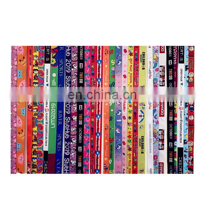 High Quality 25mm 20mm spandex polyester heat transfer print webbing Thermal transfer print sublimation webbing