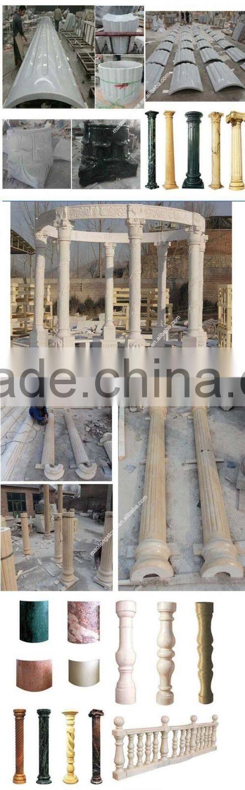 Beige Marble Building Stones, Column Tops, Sculptured Columns