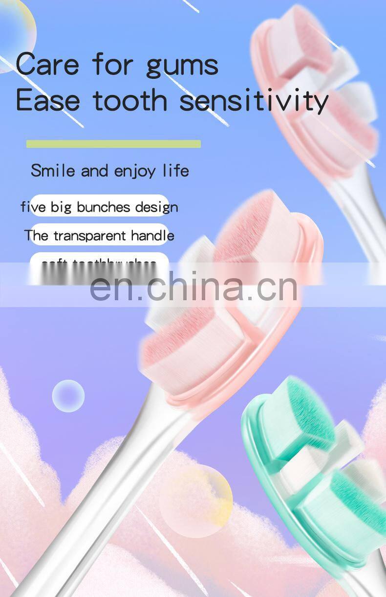 Private label Extra Soft Toothbrush Ultra Soft-bristled bamboo Teeth brush Micro-nano 20000 Floss Bristle Effect for adult