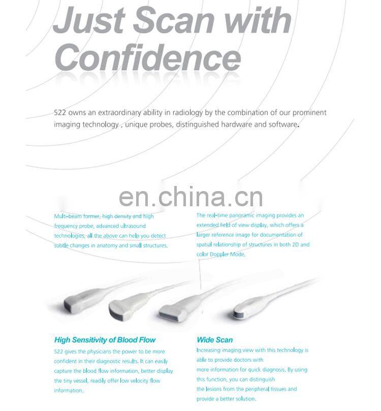 Trolly stand Sonoscape 4D Color Doppler Ultrasound Machine/Sonoscape S22