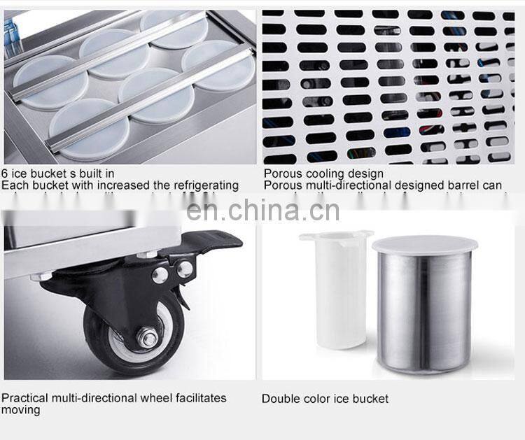 Commercial ice-cream brick snow ice icicle maker making machine with 12 barrels (110V)