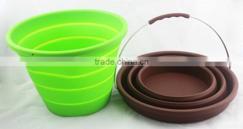 2016 Promotional Ideal Foldable Rubber Bucket