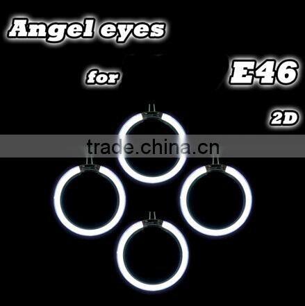 cheapest price CCFL Angel eyes Hight quality LED Car headlight for E46 2D Car LED Accessory Car spare parts car light