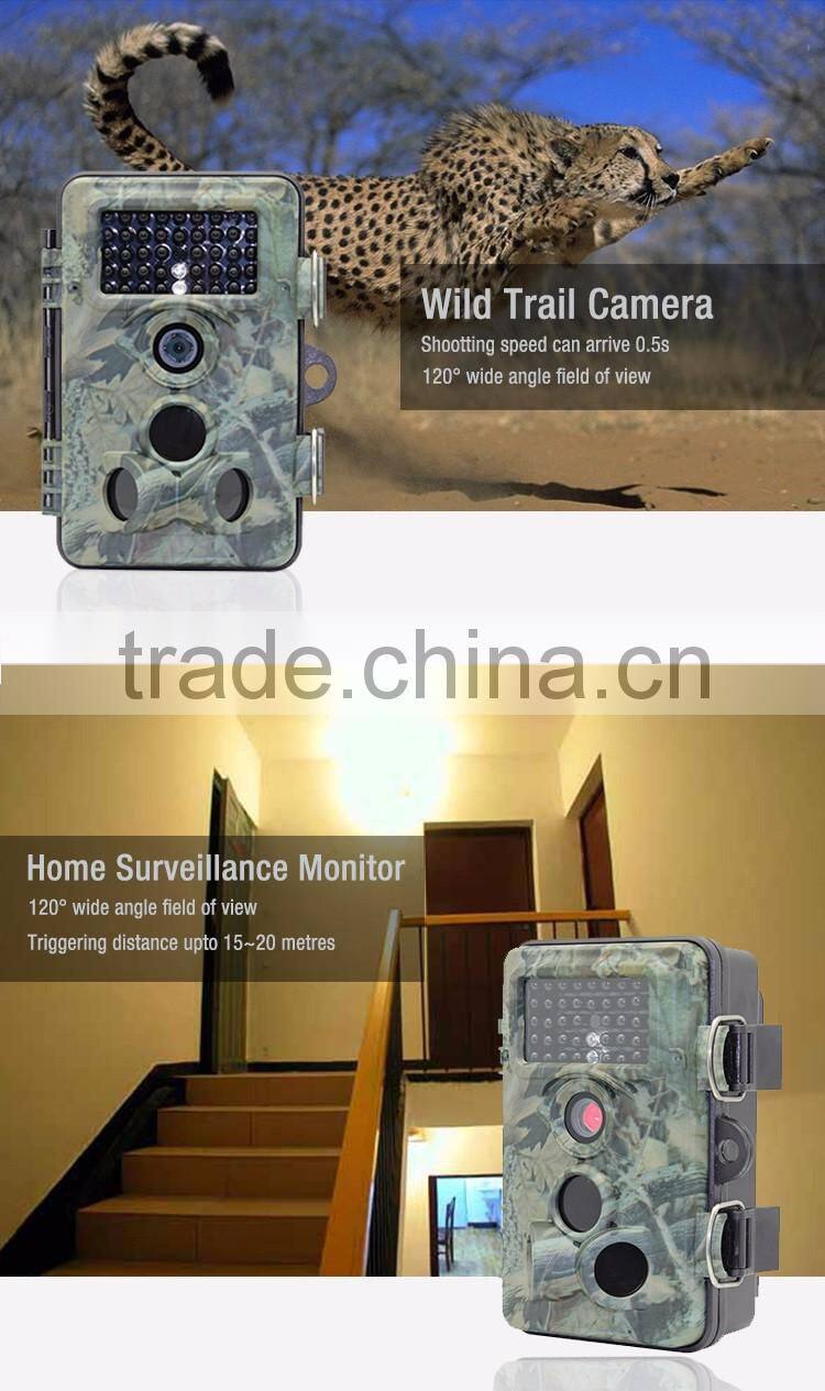 scout hunting trail camera 12MP 1080P with IR waterproof support time lapse