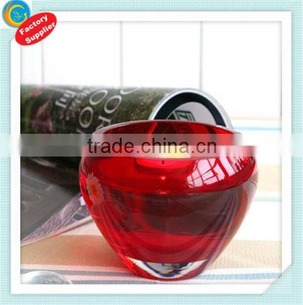 long-stemmed glass candle holder