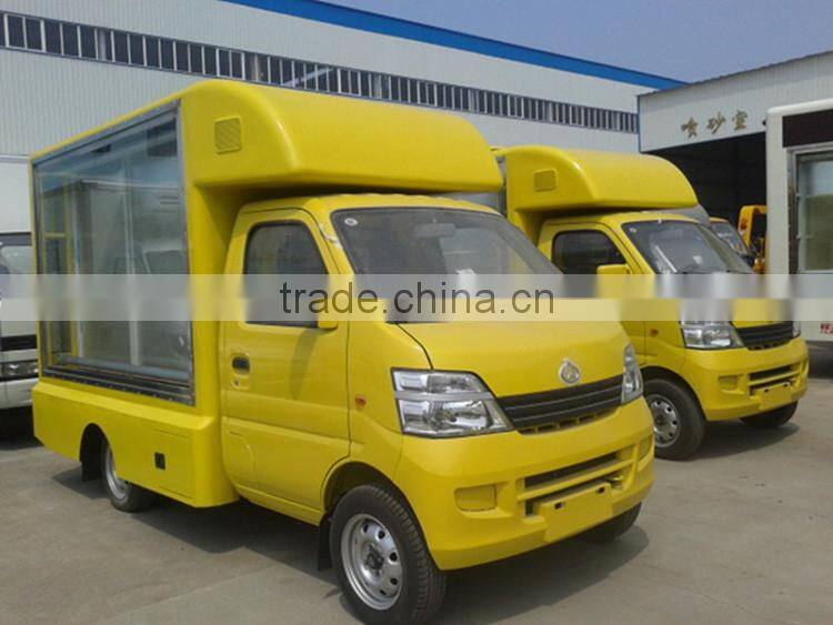 2015 super mini 3m2 high quality changan P10 led advertising truck
