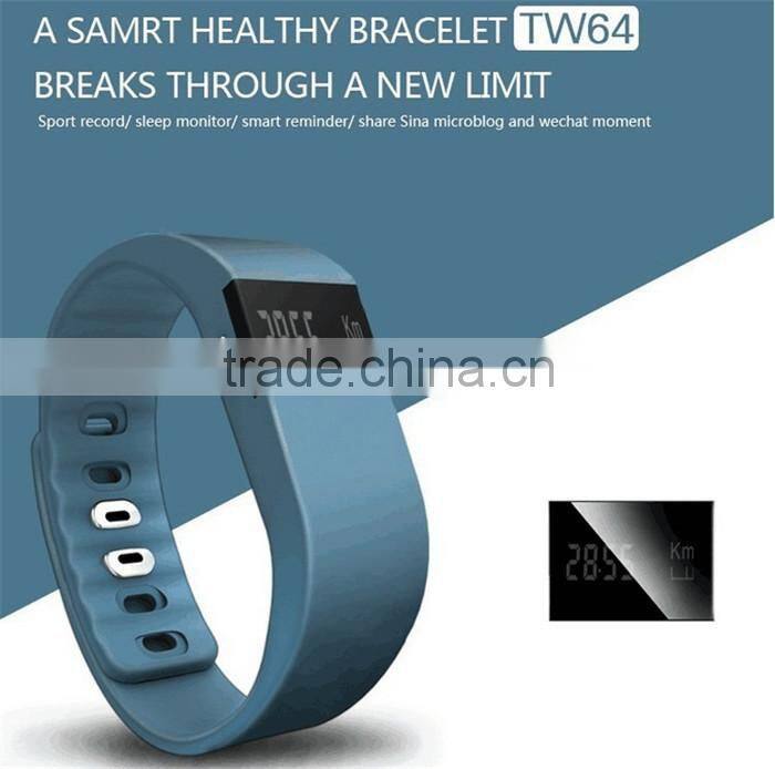 2015 Hot Selling Product Waterproof Smart Bluetooth Bracelet Multifunctional Smart Bracelet TW64