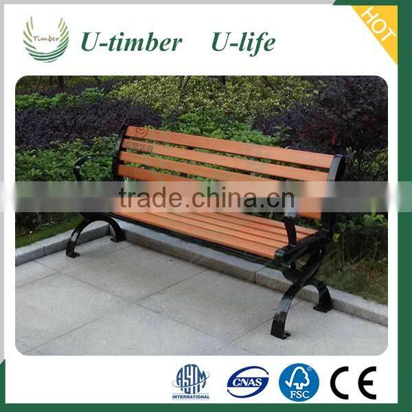 Beautiful in shape plastic WPC garden chair