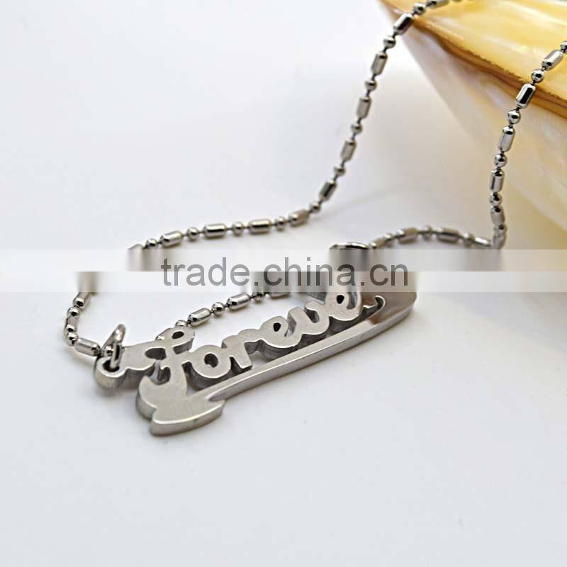 Mothers Day Wholesale Gifts Alphabet Letter Silver Pendant