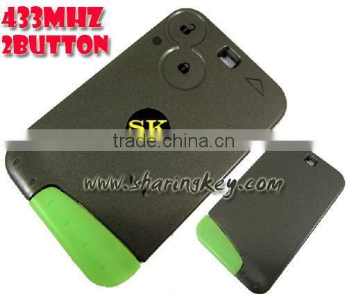 2 Button Smart Card With Blade for Renault Laguna