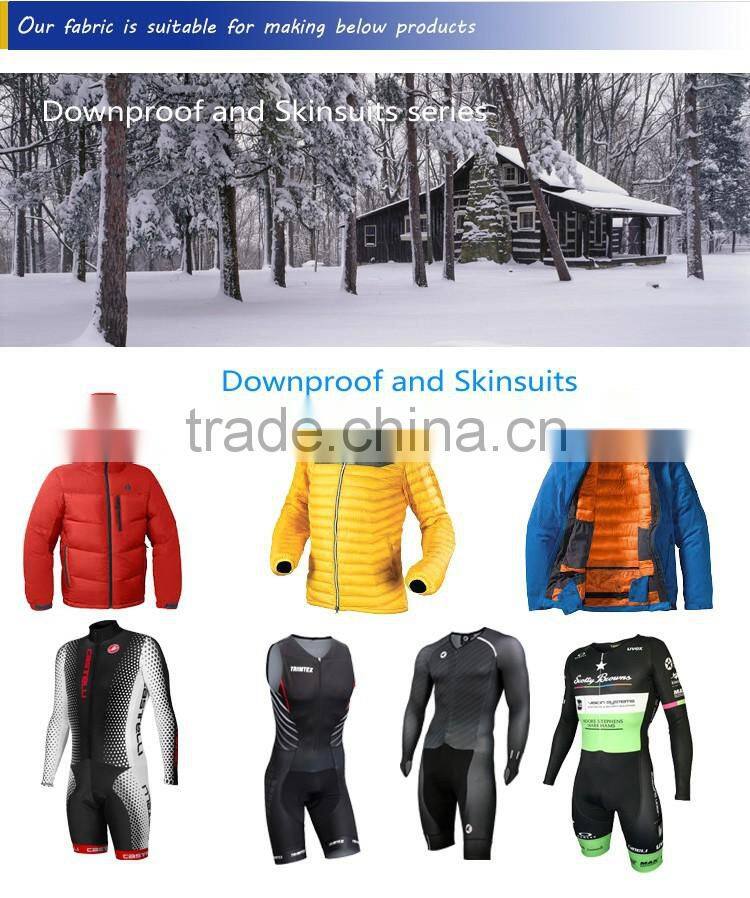 Solid Color Woven Light Weight Small Check Pattern Nylon Stretch Fabric