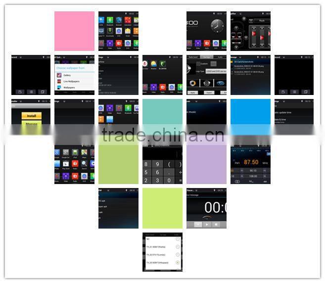 2015 new special quad core Android4.4 touch screen mirror link double din car dvd player for M4