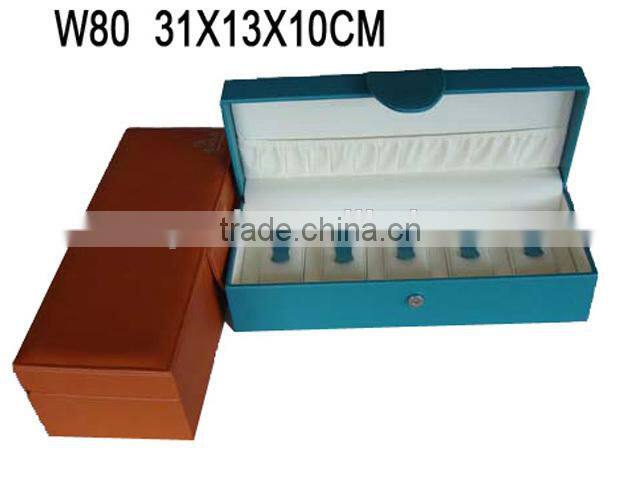 wholesale china OEM supply wooden multiple watch big jewelry box W1196