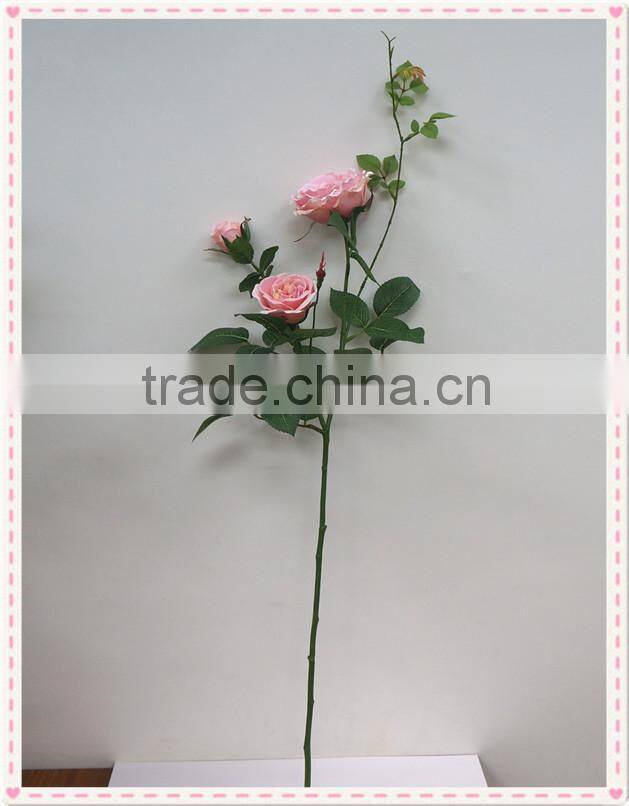Factory direct selling pure handmade artificial rose for wedding decoration
