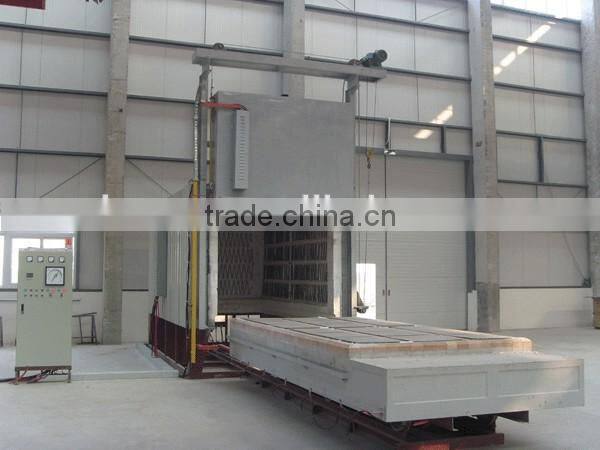 High temperature heating treat trolley furnace