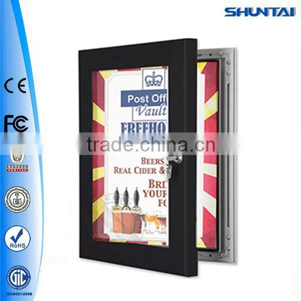 Locking Sign aluminum slim frame poster outdoor Lightbox