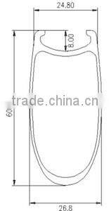 Velosa logo carbon bicycle wheels with Bitex R51 hub 700C chinese carbon road wheelset 60mm 25mm wide