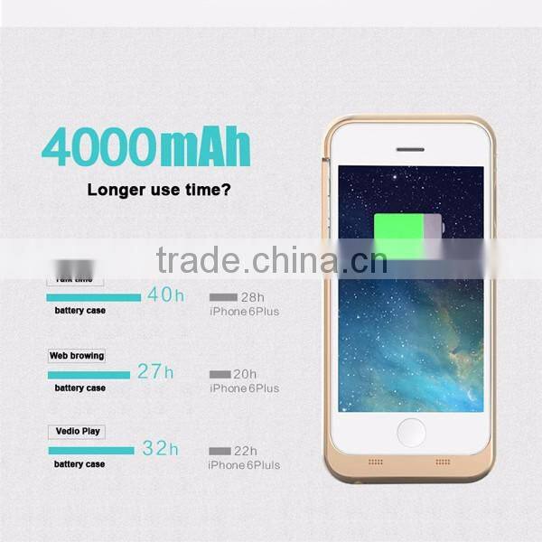Rechargeable power battery case for iphone 6plus