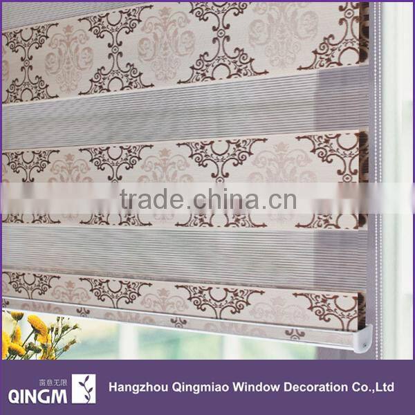 Wholesale Customized Roller Type Horizontal Pattern Home decor Zebra Blinds