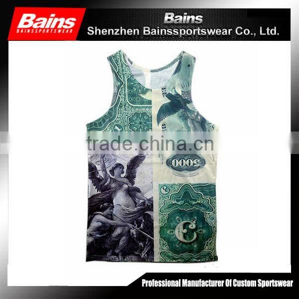 OEM service free design sublimated singlet for girls