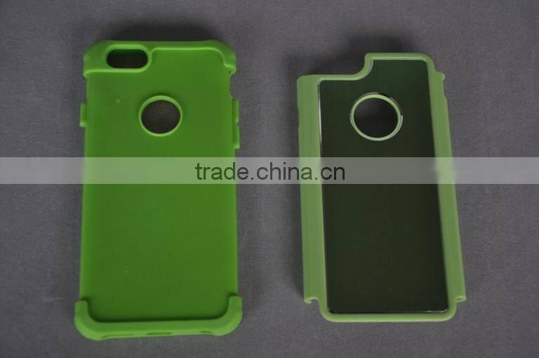 Factory price !High quality 3 in 1 hybrid (PC+TPU+Aluminum)Case for iphone 6 (4.7 inch)