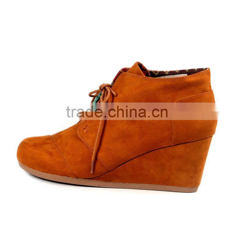 Moon walk new styles women's snow boots wedge heels buckle PU leather autumn and winter ladies shoes boots female