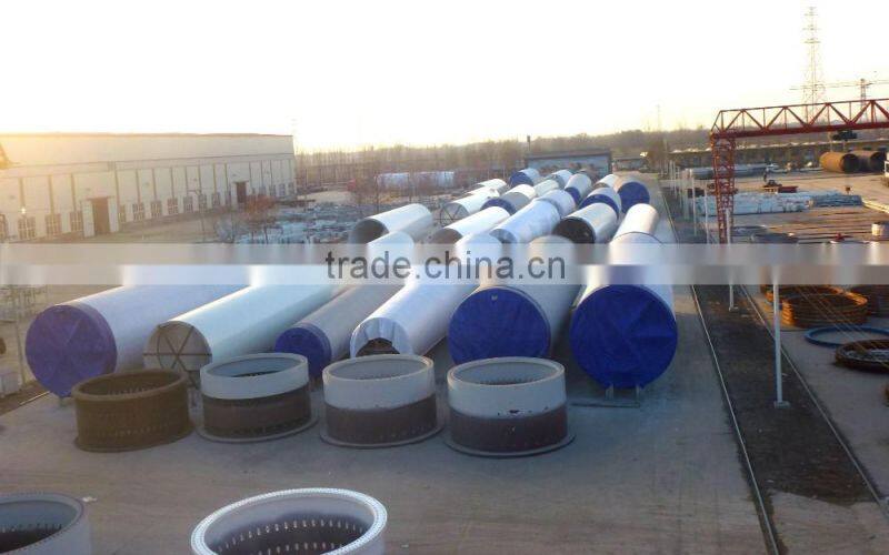 Steel tube wind towers for onshore wind power plants