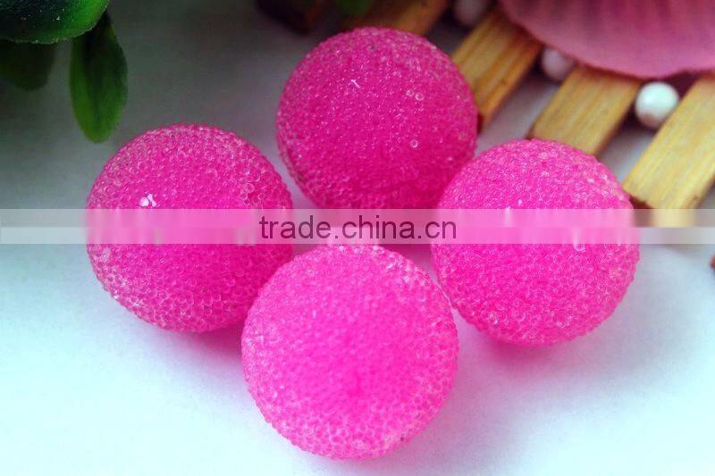 Large Chunky round 20mm jewelry resin seed rhinestone glass berry bubblegum ball loose beads for kids jewelry making!!
