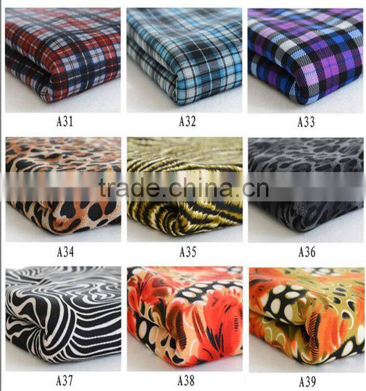 2015 Retail and custom fabric custom print cotton knit fabric for t shirt and garment