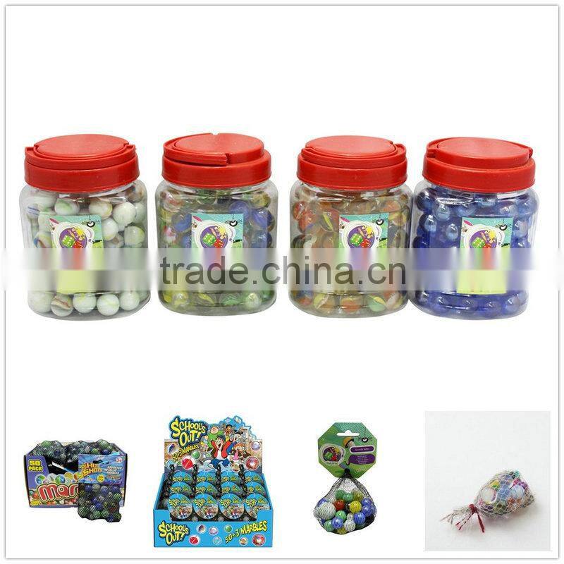 2014 new design round glass marble ball for kids