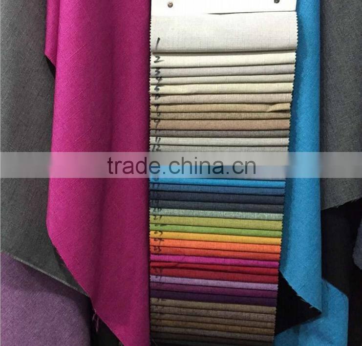 Polyester linen blended fabric for Home textile sofa cloth