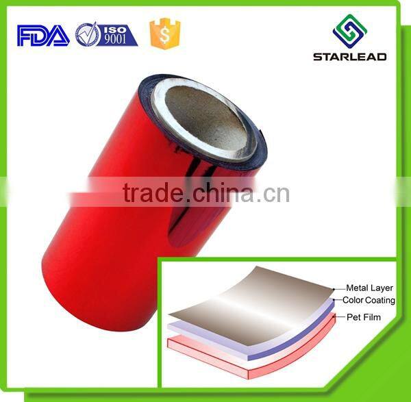 Non-fading Color Metalized Film, Colorful Metalised Solar Control Film, Colored PET Roll