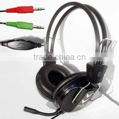2014 new Strong bass Computer Laptop Studio Mp3 Mp4 headsets with mic and volume control