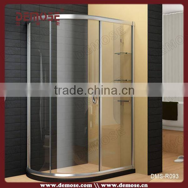 prefab homes tempered glass bathroom design for interior bath