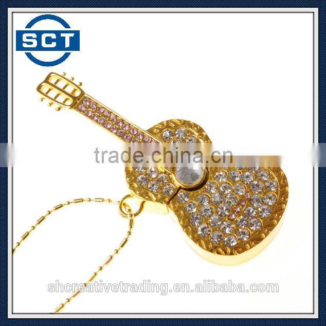 8GB/16GB/32GB Flash Drive USB Crystal Guitar