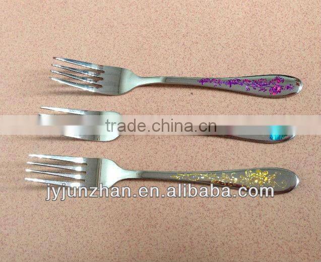 Colorful metal fork made in Jieyang factory directly /// New comming!