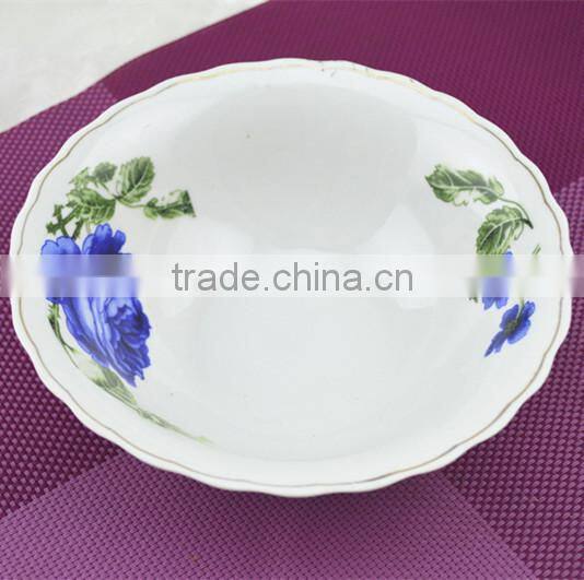 Daily used porcelain salad bowl,ceramic fruit bowl,rice bowl ceramic made in china