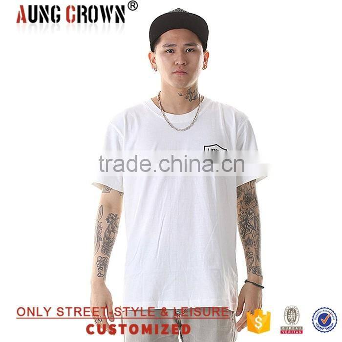 Hot Sale Fashion Promotion Men White T Shirt With Your Own Logo Made in China Oem