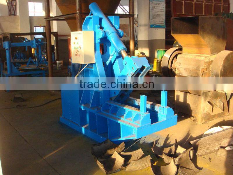 Waste Used tire cutting machine rubber tire cutting machine