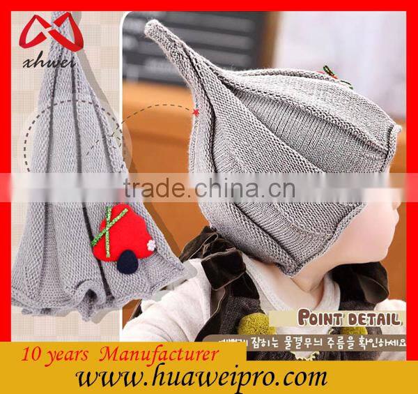 Guangdong manufature knitting wool for babies oem kids knit cap and children's hats