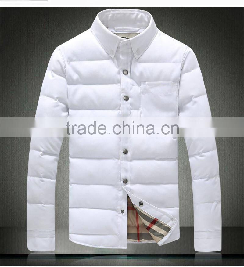 mens jackets 2015 men down feather leisure shirt outerwear clothing apparel