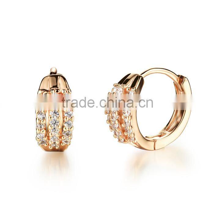 2016 fancy ladies latest design gold earings diamond earring