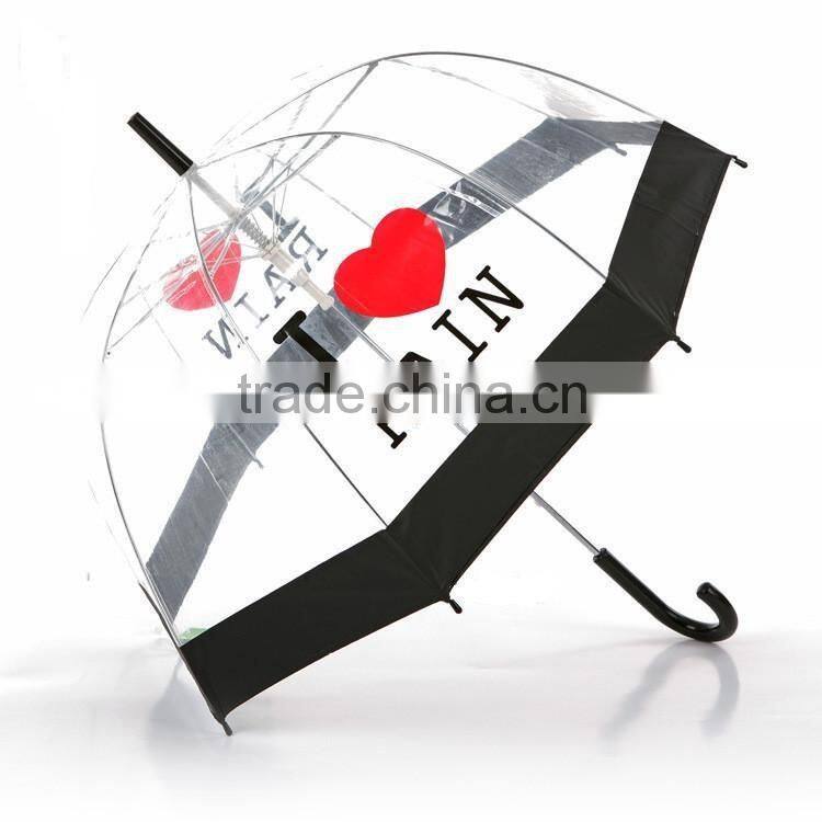 2016 PVC POE EVA apollo TRANSPARENT UMBRELLA