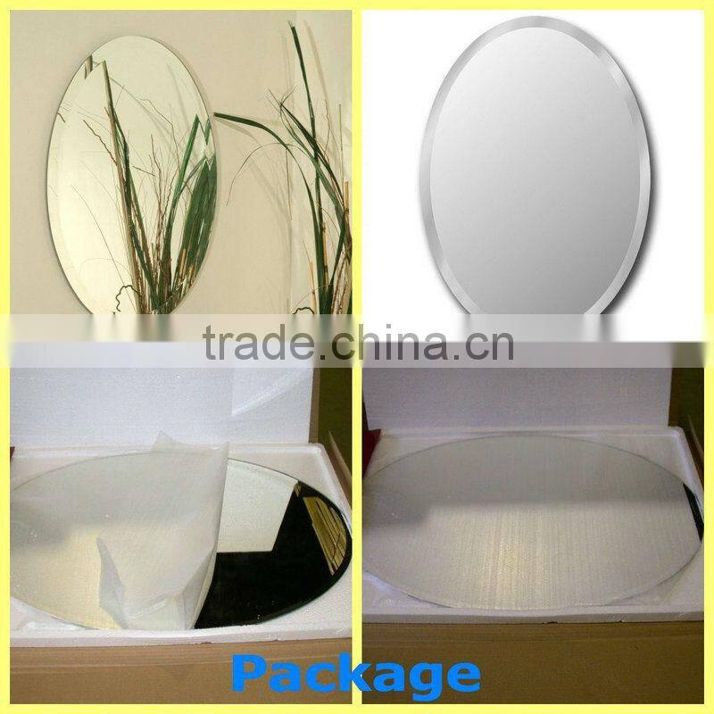 3mm 4mm 5mm Wholesaler sale Ultral Clear Frameless bath mirrors glass