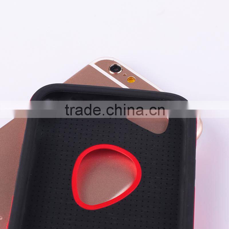 Wholesale 2 in 1 hybrid PC and TPU combo case for iPhone 6 plus 5.5 inch