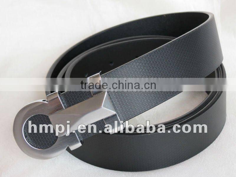 cheap pu leather belt with special buckle
