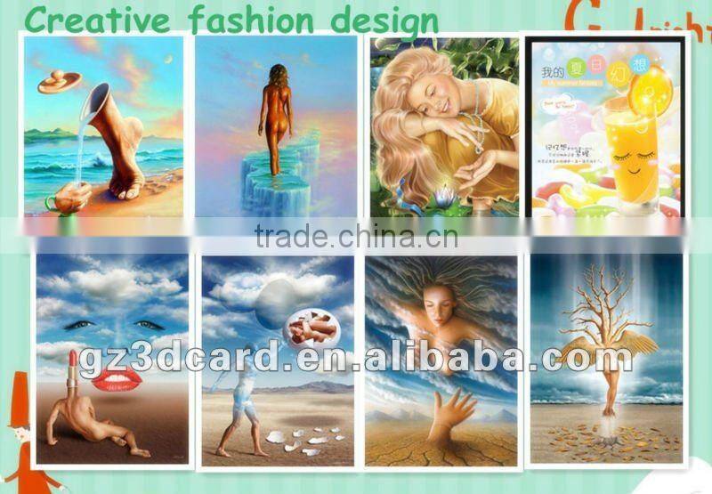 plastic and wooden photo frame,3d framed picture