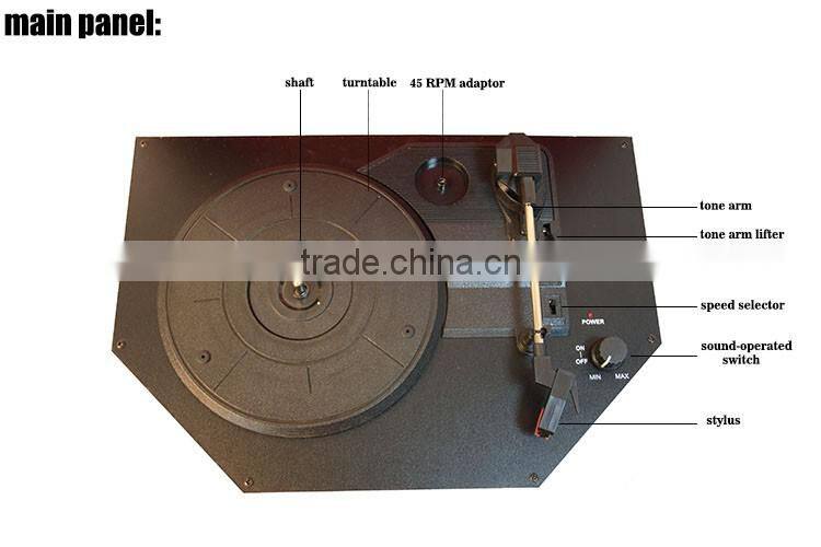 OKN-023 Factory supply Best USB vinyl record player with high stereo sound quality