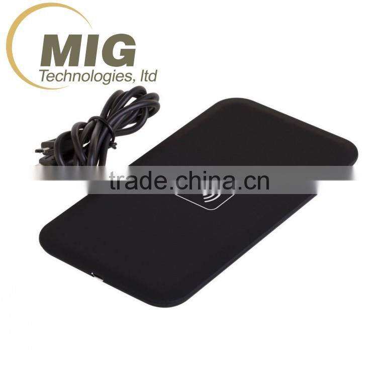 Cheaper price with high quality mobile phone wireless charger qi standard, super thin qi wireless charger pad with receivers