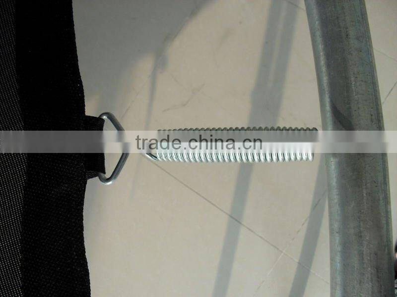 8FT Big Recreational Round Garden Trampoline with Safety Enclosure and Weather Cover